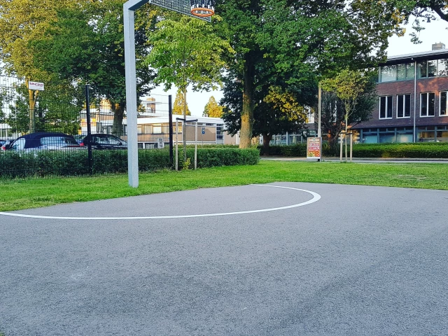Profile of the basketball court Court near Railway station, Voorschoten, Netherlands