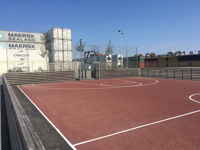 Profile of the basketball court Copenhagen international school, København, Denmark