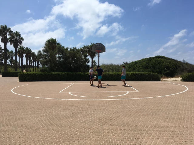 Profile of the basketball court Playa Ballena, Rota, Spain