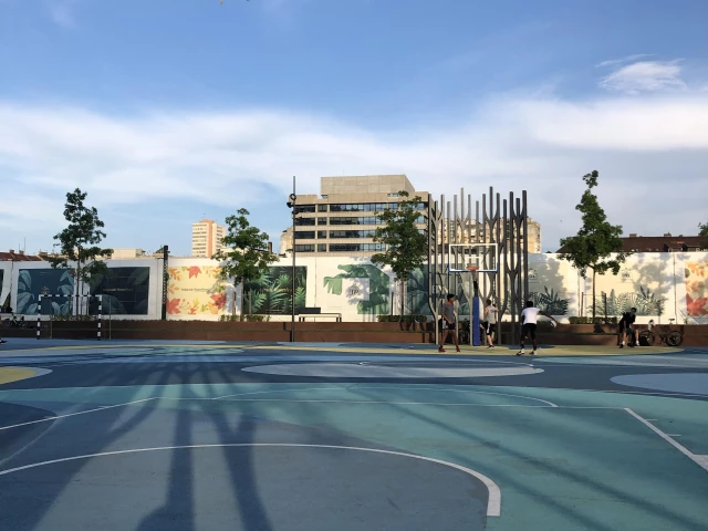 Profile of the basketball court Savski Park, Beograd, Serbia