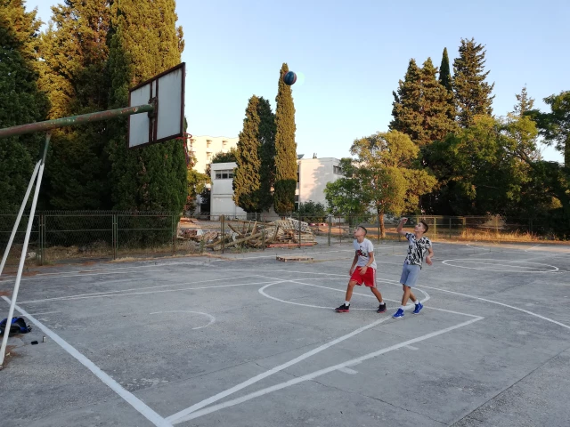 Profile of the basketball court Ulcinj, Velika plaza, Ulcinj, Montenegro