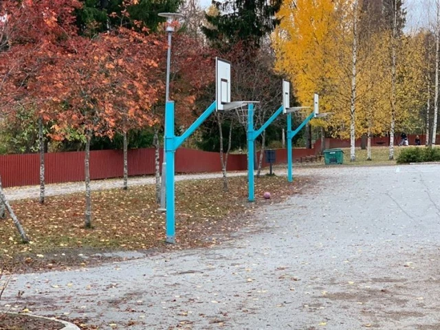 Profile of the basketball court Jokela School Court For Kids, Jyväskylä, Finland