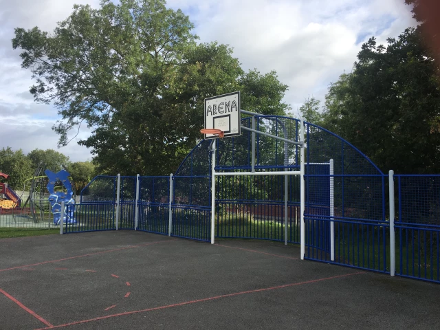 Profile of the basketball court Maes Derwen Court, Saint Asaph, United Kingdom