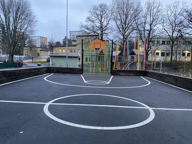 Profile of the basketball court Fagersjöskolan, Farsta, Sweden