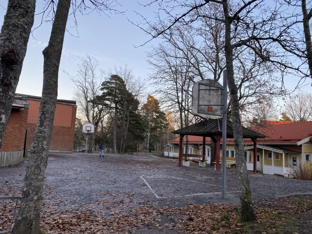 Profile of the basketball court Mörtviksskolan, Skogås, Sweden