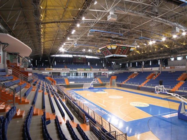 Profile of the basketball court Centar Millenium Arena, Vršac, Serbia