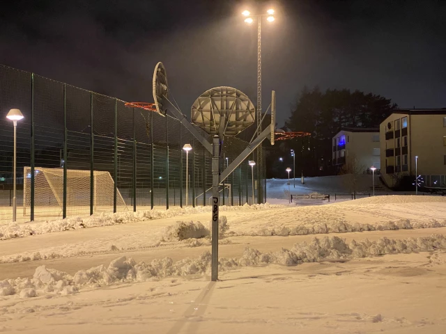 Profile of the basketball court Höglundaskolan, Haninge, Sweden