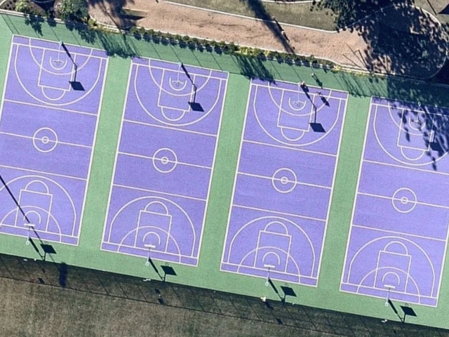 Profile of the basketball court UQ Courts, Saint Lucia, Australia