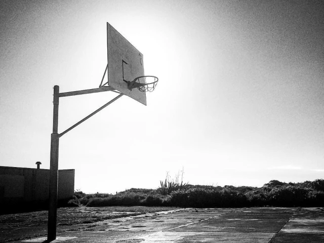 Profile of the basketball court Otaki Beach, Otaki Beach, New Zealand