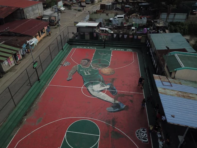 Basketball Court - Ariel View