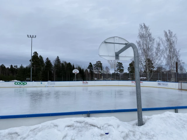 Basketball Court in Winter
