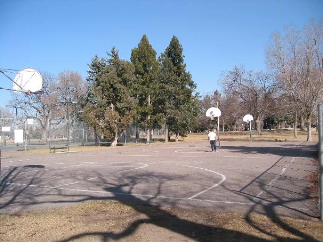 Profile of the basketball court Washington Park, Denver, CO, United States