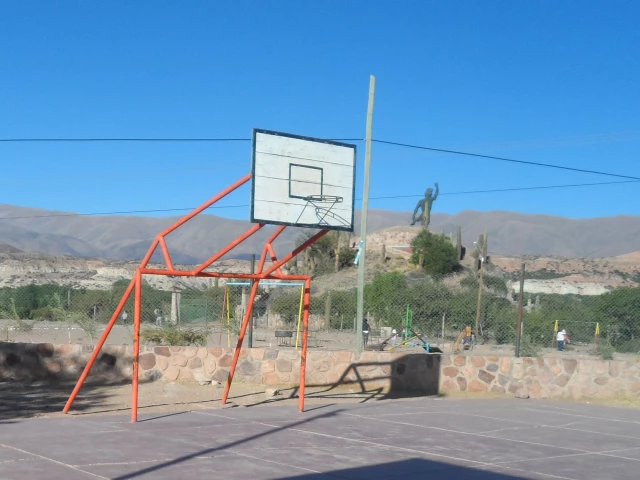Profile of the basketball court Cementerio, Humahuaca, Argentina