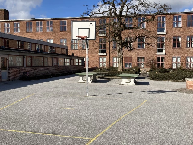 Profile of the basketball court Skottegårdsskolen, Kastrup, Denmark