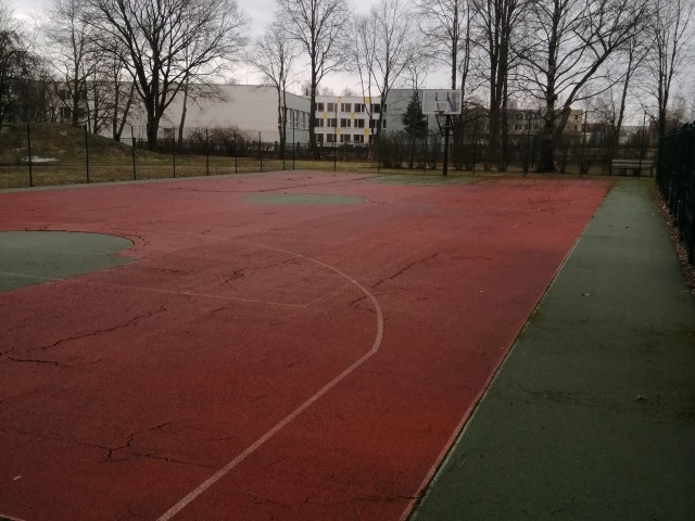 Profile of the basketball court A. Bandzos socialinių paslaugų namai, Panevėžys, Lithuania
