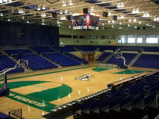Profile of the basketball court Alico Arena, Fort Myers, FL, United States