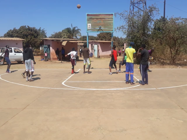 Profile of the basketball court Eiffel flats court, Kadoma, Zimbabwe
