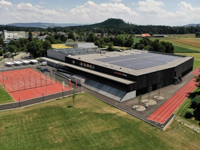 Profile of the basketball court Sportanlage / Schule Moos, Gümligen, Switzerland