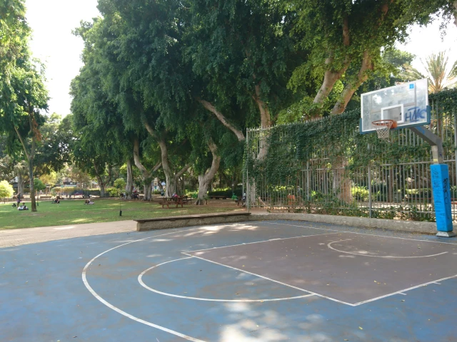 Profile of the basketball court Gan Meir, Tel Aviv-Yafo, Israel