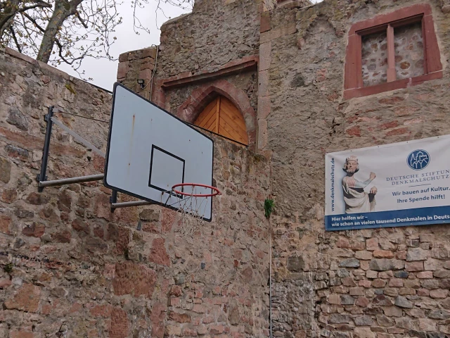 Profile of the basketball court Schloss court, Reichelsheim (Odenwald), Germany