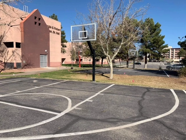 Profile of the basketball court UNLV Campus Court, Las Vegas, NV, United States