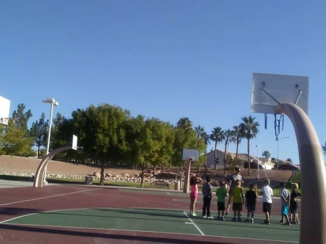 Profile of the basketball court Sunny Springs Park, Las Vegas, NV, United States