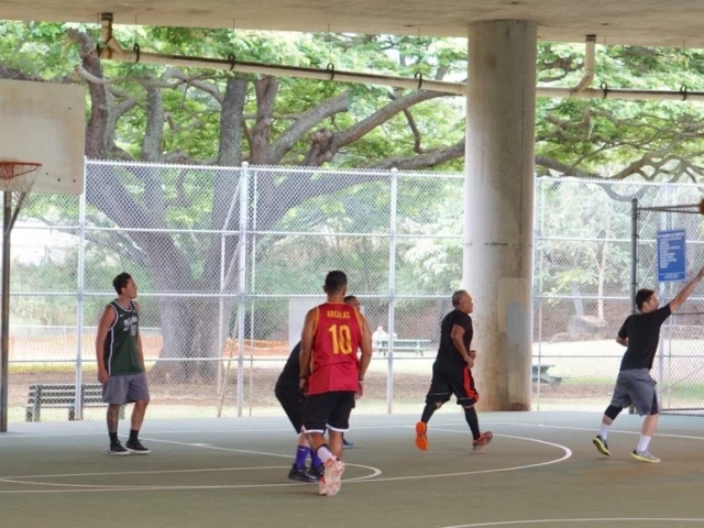Profile of the basketball court Moanalua Community Park, Honolulu, HI, United States