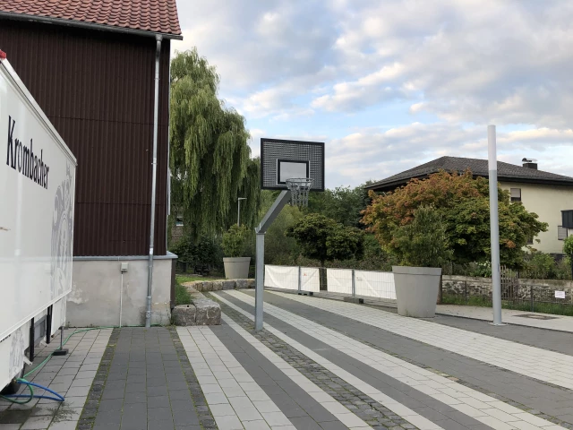 Profile of the basketball court Burgsolms, Solms, Germany