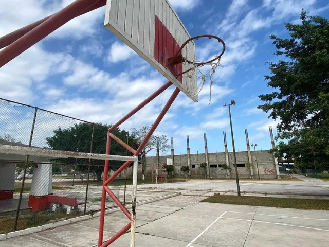 Profile of the basketball court Estadio de la Bobadilla, Puerto Vallarta, Mexico