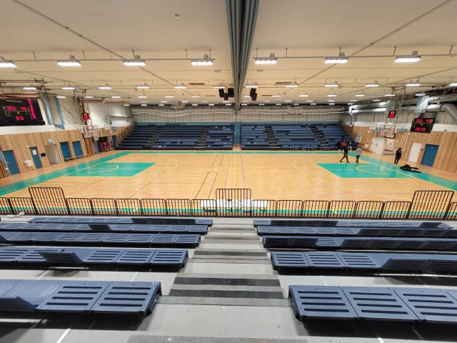 Profile of the basketball court Arena of Alvik basket, Bromma, Sweden