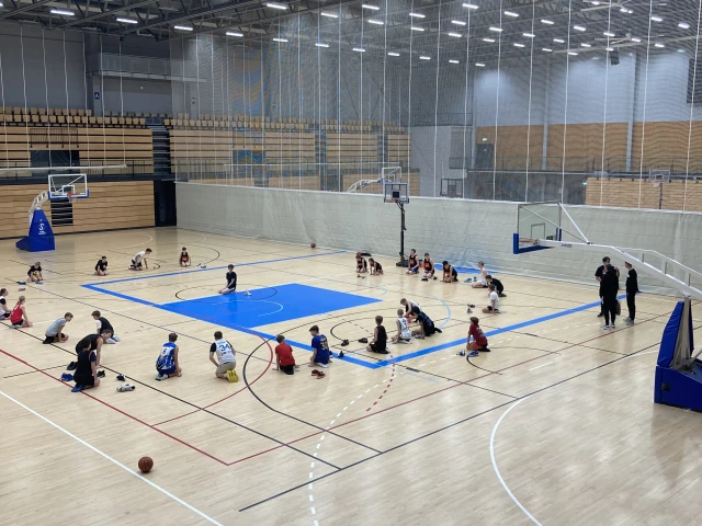 Profile of the basketball court Arena of BC Copenhagen, Farum, Denmark