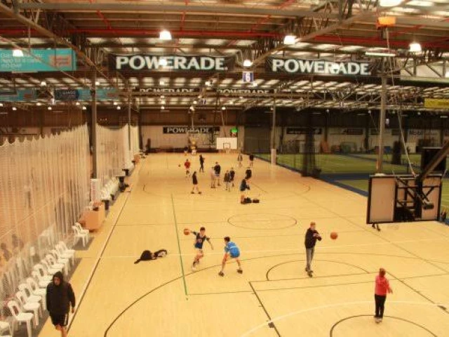 Profile of the basketball court Edgar Center, Dunedin, New Zealand