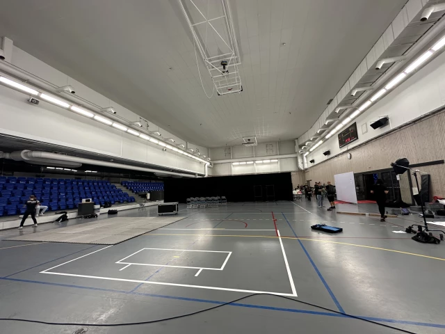 Profile of the basketball court Fyrishov Arena, Uppsala, Sweden