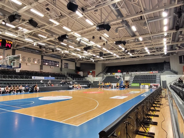 Profile of the basketball court Luleå Energi Arena, Luleå, Sweden