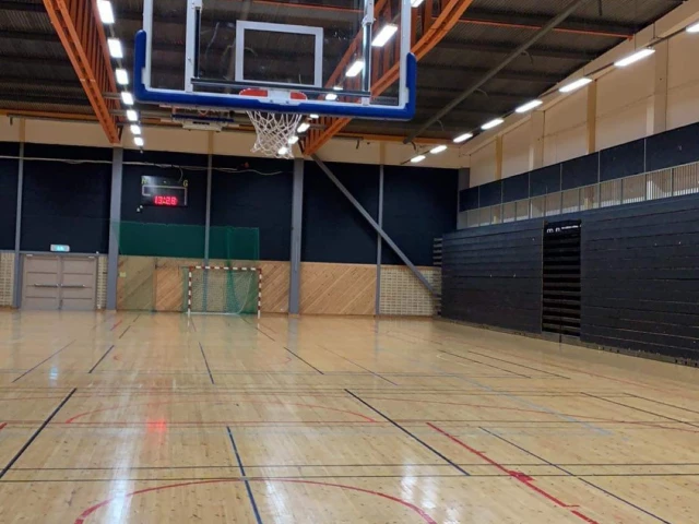 Profile of the basketball court Solnahallen, Solna, Sweden