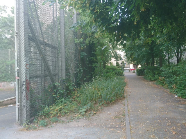Access through the parking of Niebuhrstraße 32