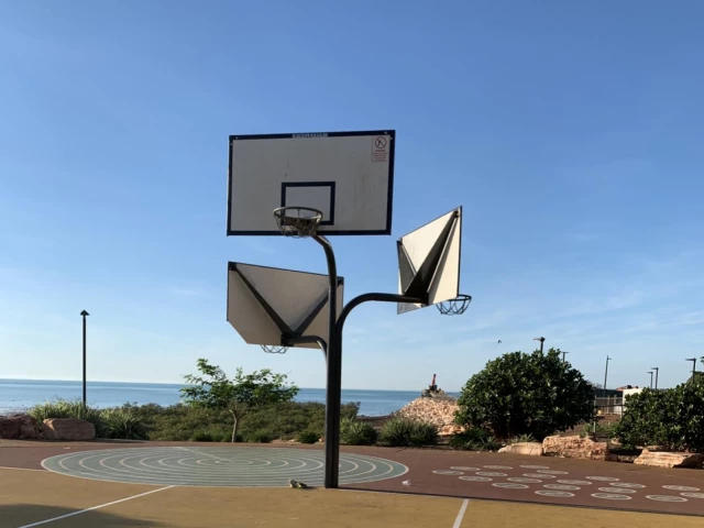 Profile of the basketball court Broome Town Beach courts, Broome, Australia