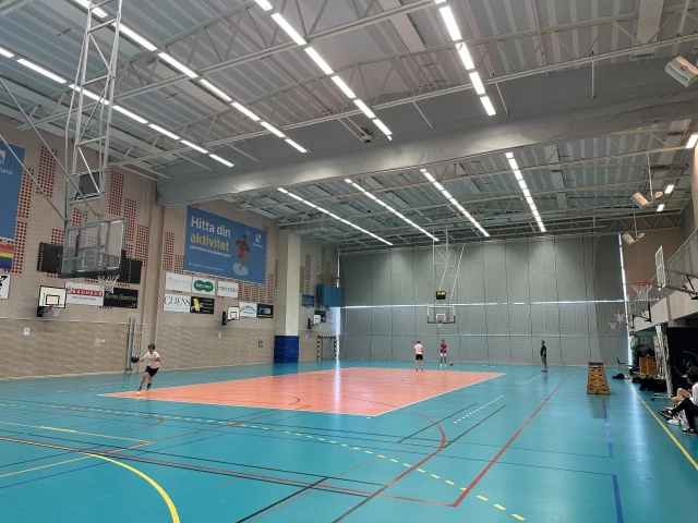 Profile of the basketball court Arena Sarelliten, Sollentuna, Sweden