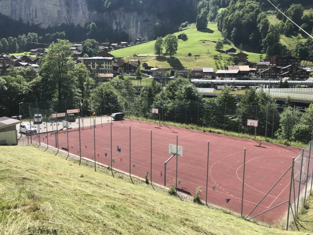 Profile of the basketball court Lauterbrunnen Court, Lauterbrunnen, Switzerland