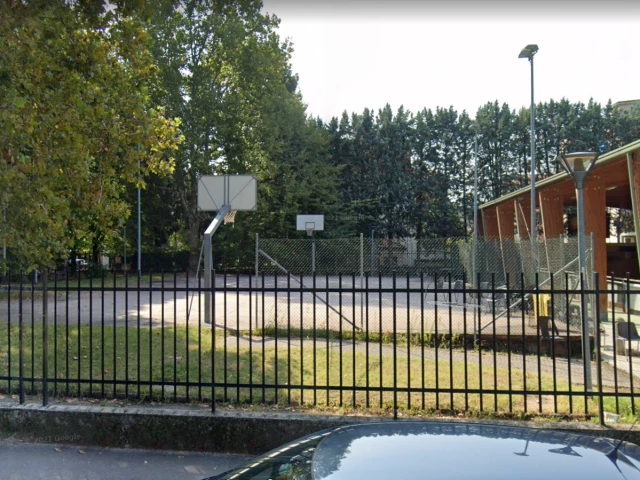 Profile of the basketball court Playground Via Ariosto, Cinisello Balsamo, Italy