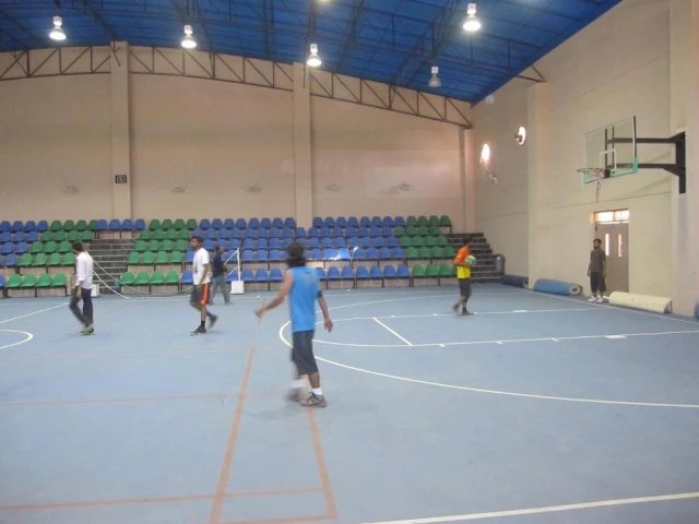 Profile of the basketball court Balochistan University, Quetta, Pakistan