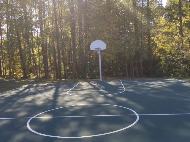Profile of the basketball court Charles Brown Park, Yorktown, VA, United States