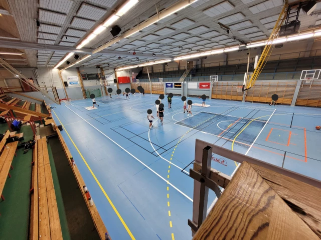 Profile of the basketball court Södervärnshallen, Visby, Sweden