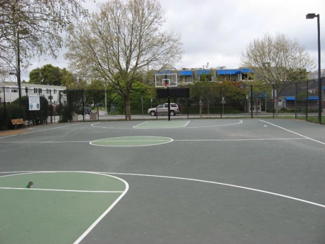Profile of the basketball court Robin Sweeny Park, Sausalito, CA, United States