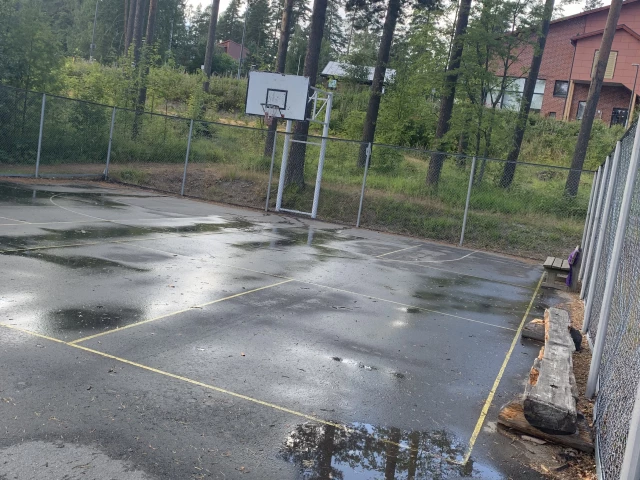 Profile of the basketball court Kilpisen koulu, Jyväskylä, Finland