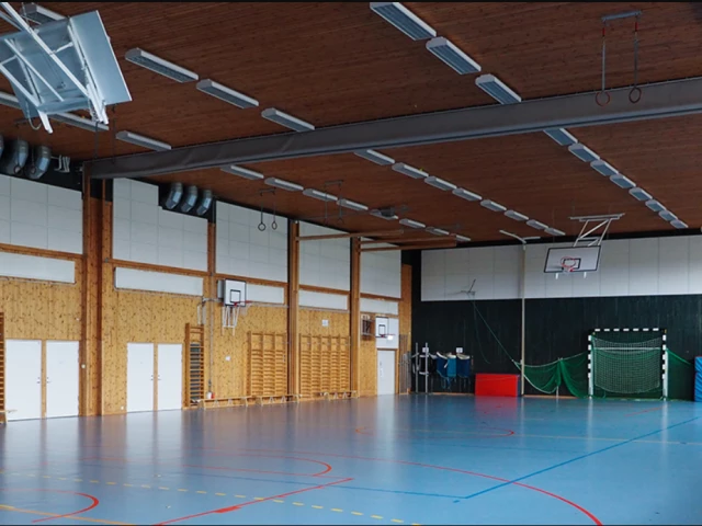 Profile of the basketball court Enehallen, Järna, Sweden