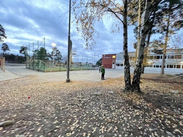 Profile of the basketball court Blombackaskolan, Södertälje, Sweden
