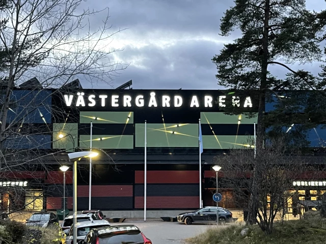 Profile of the basketball court Västergård Arena, Södertälje, Sweden
