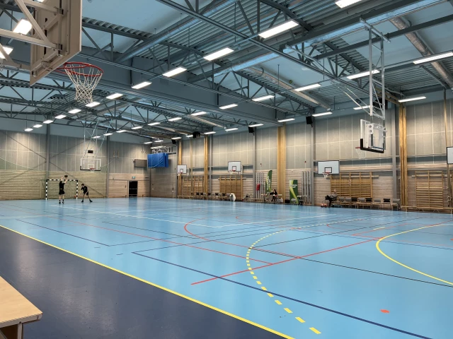 Profile of the basketball court Viksberghallen, Södertälje, Sweden