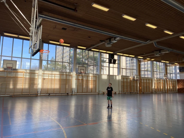 Profile of the basketball court Bredängshallen, Skärholmen, Sweden